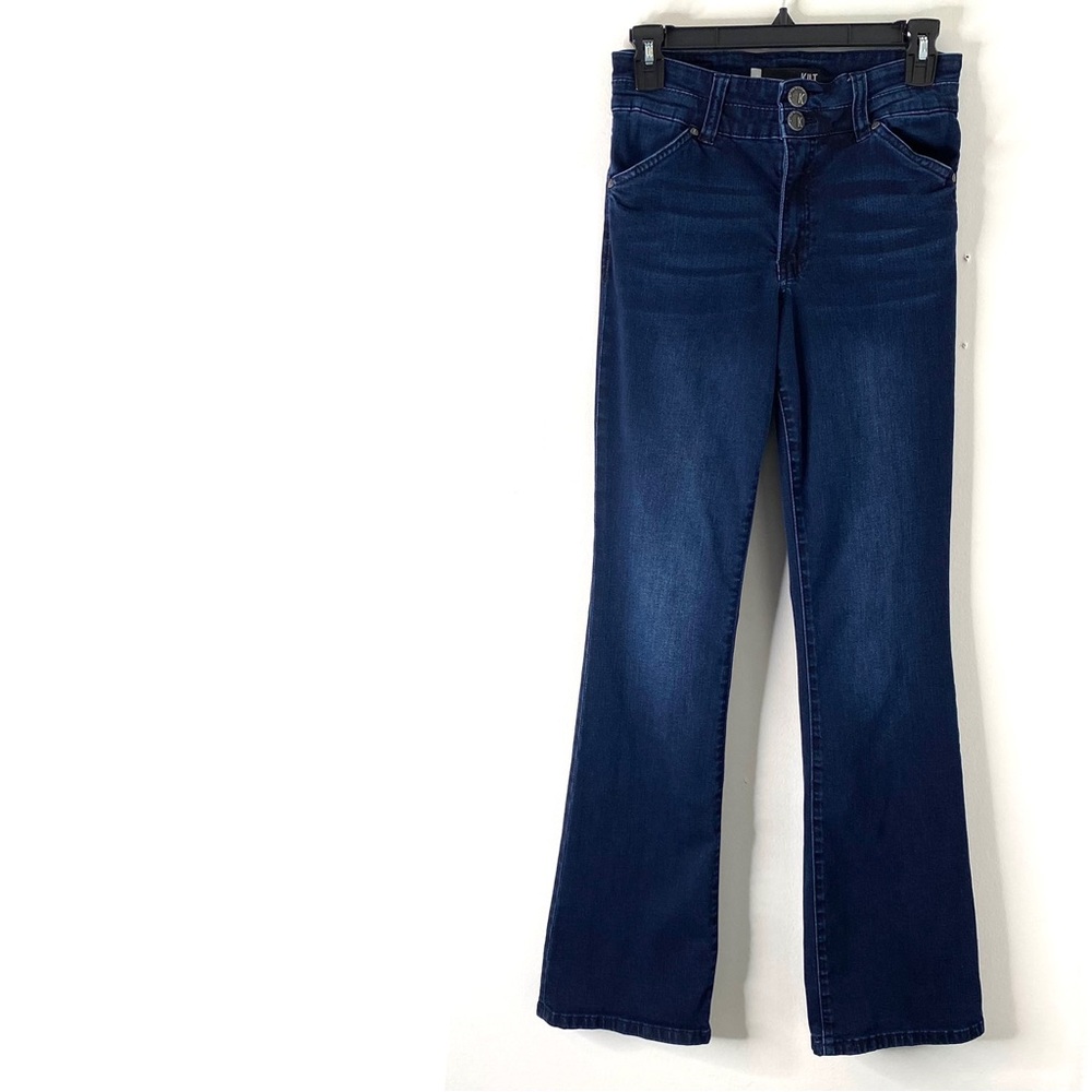 Kut from the Kloth High Rise Dark Wash Bootcut Jeans